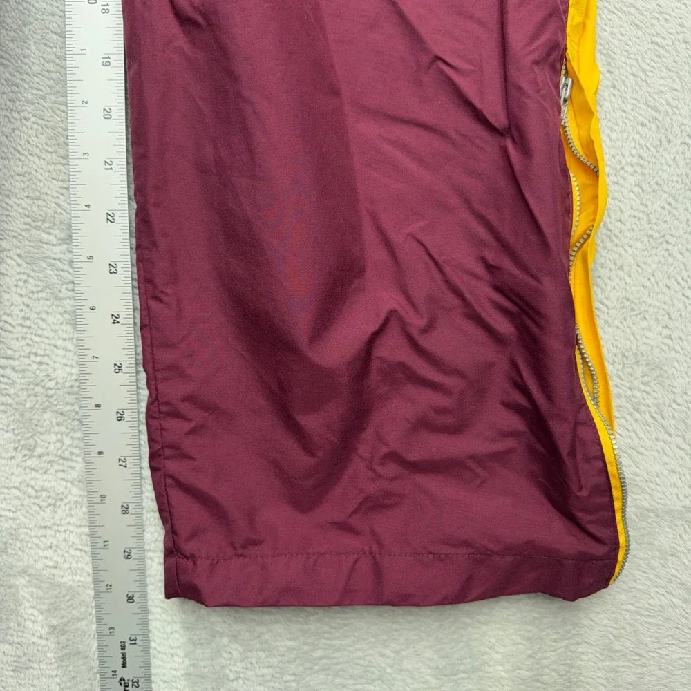 Nike Track Pants Mens Medium Maroon ASU Sun Devils Windbreaker Side Zip Athletic